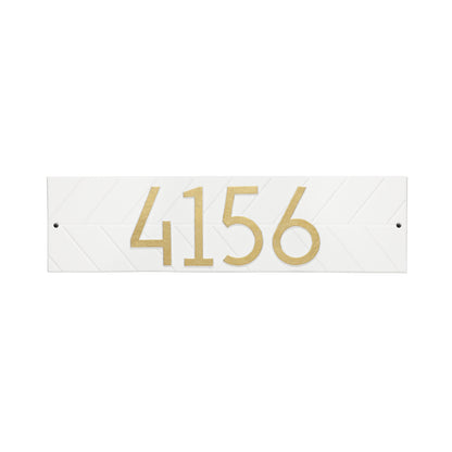 Whitehall Modern Herringbone Horizontal Standard  Wall Plaque - One Line