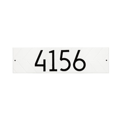 Whitehall Modern Herringbone Horizontal Standard  Wall Plaque - One Line