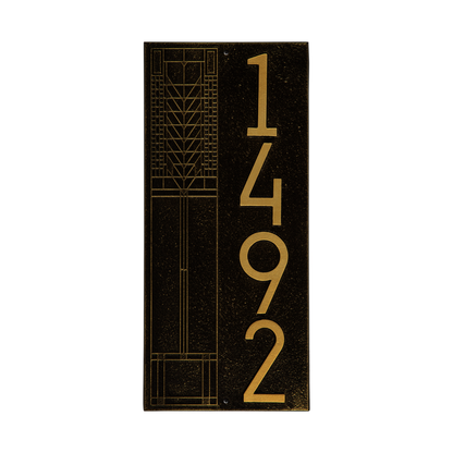 Frank Lloyd Wright Tree Of Life Modern Vertical Plaque - Standard One Line
