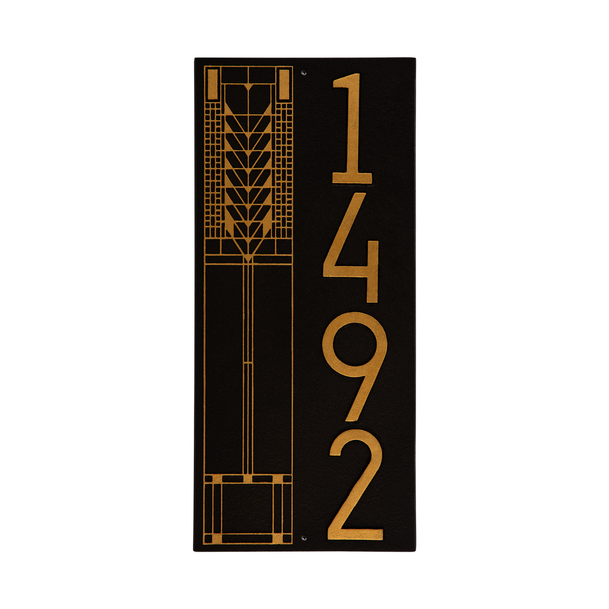 Frank Lloyd Wright Tree Of Life Modern Vertical Plaque - Standard One Line