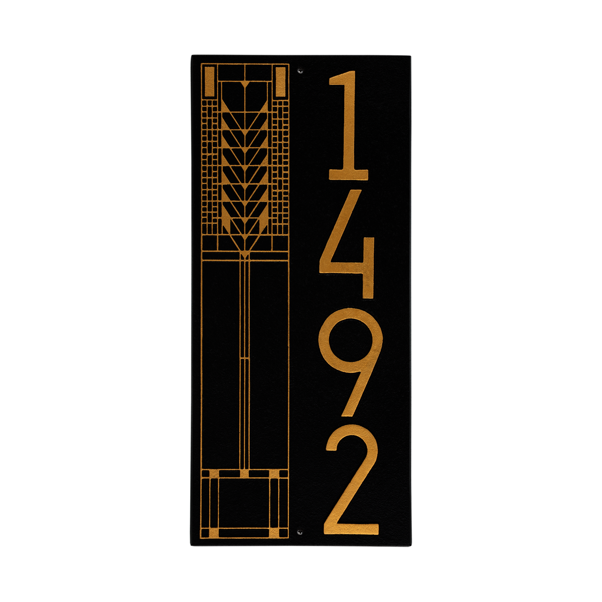 Frank Lloyd Wright Tree Of Life Modern Vertical Plaque - Standard One Line