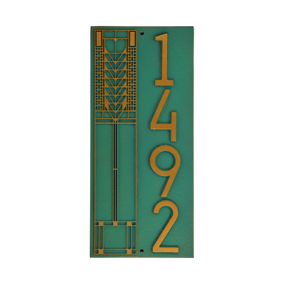 Frank Lloyd Wright Tree Of Life Modern Vertical Plaque - Standard One Line