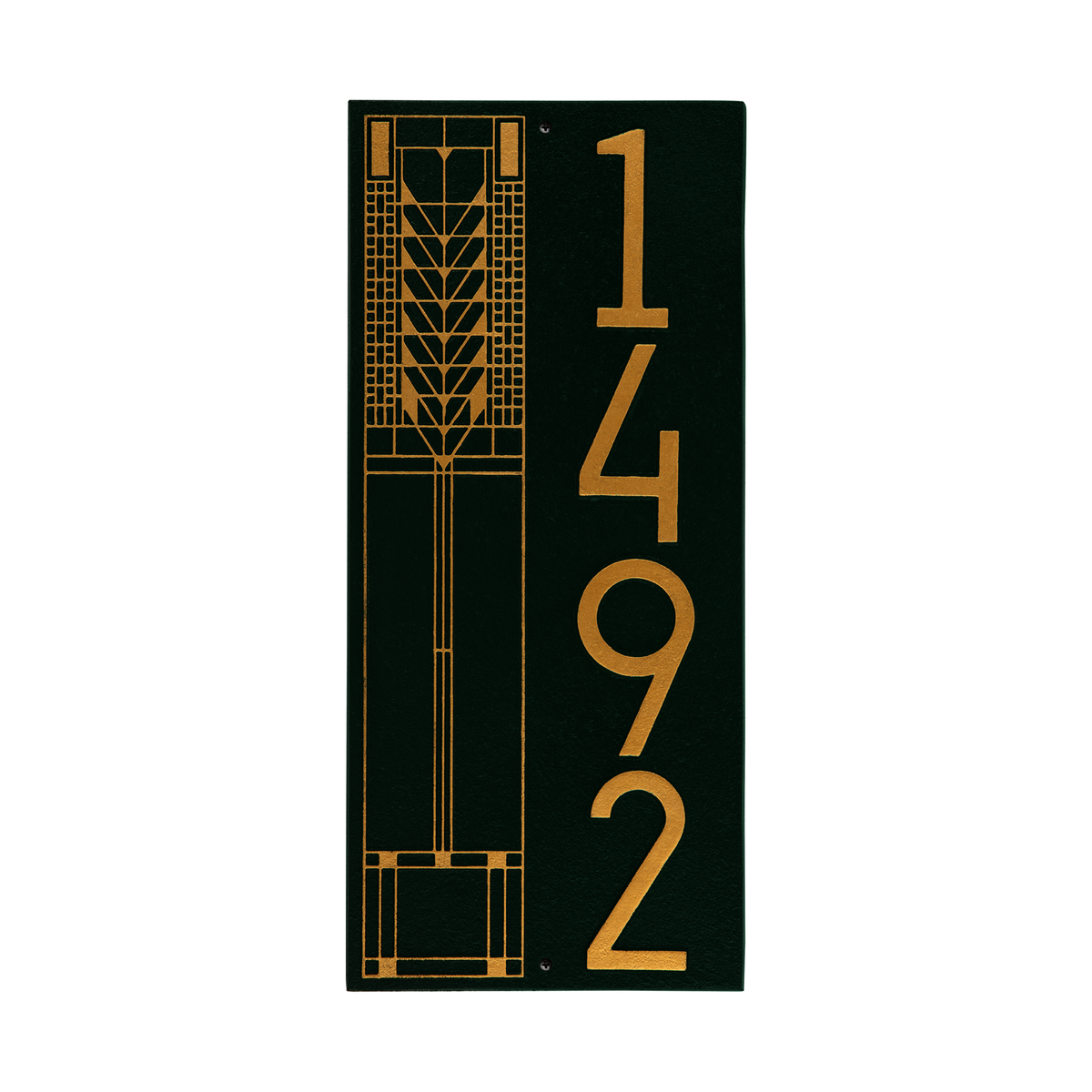 Frank Lloyd Wright Tree Of Life Modern Vertical Plaque - Standard One Line