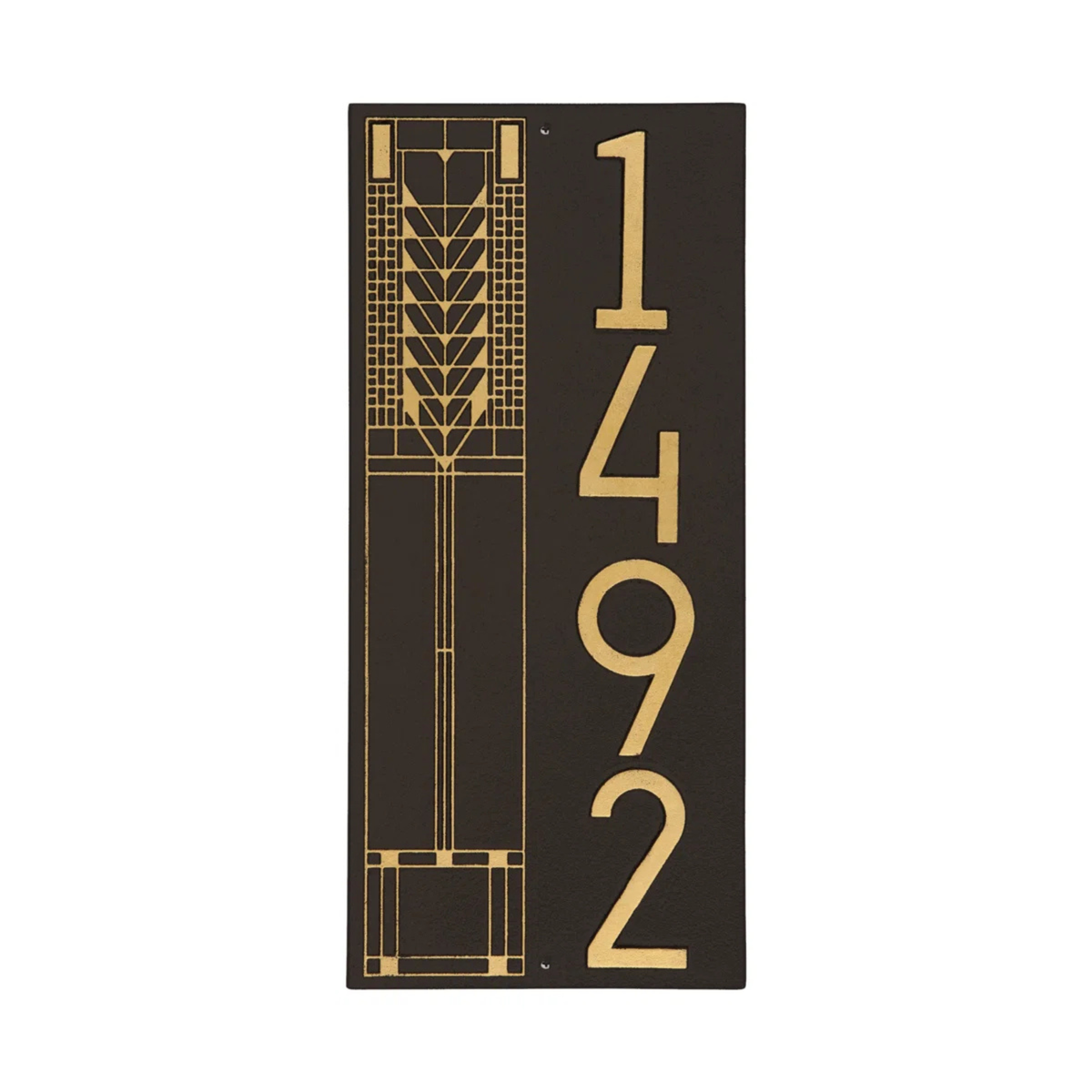 Frank Lloyd Wright Tree Of Life Modern Vertical Plaque - Standard One Line