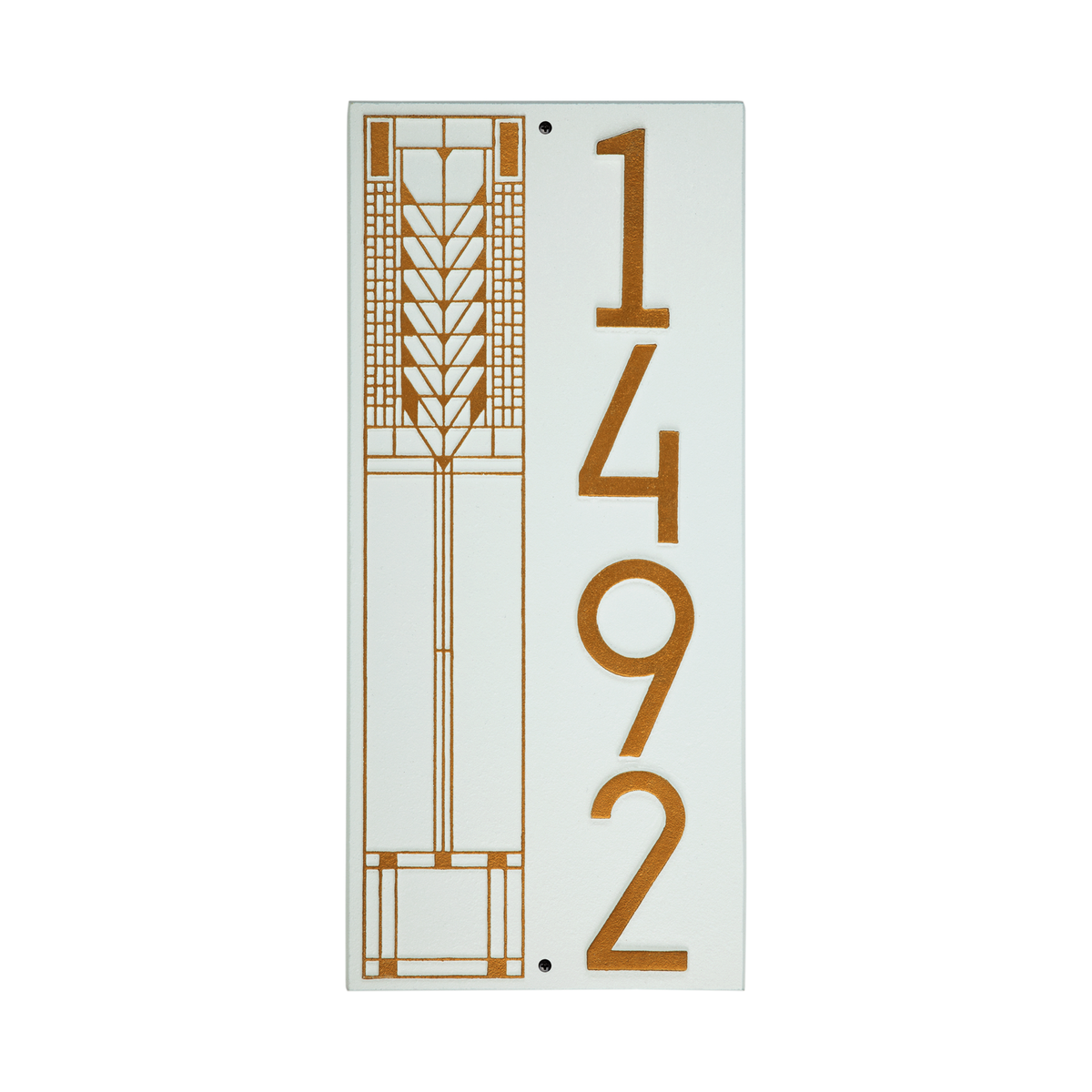 Frank Lloyd Wright Tree Of Life Modern Vertical Plaque - Standard One Line