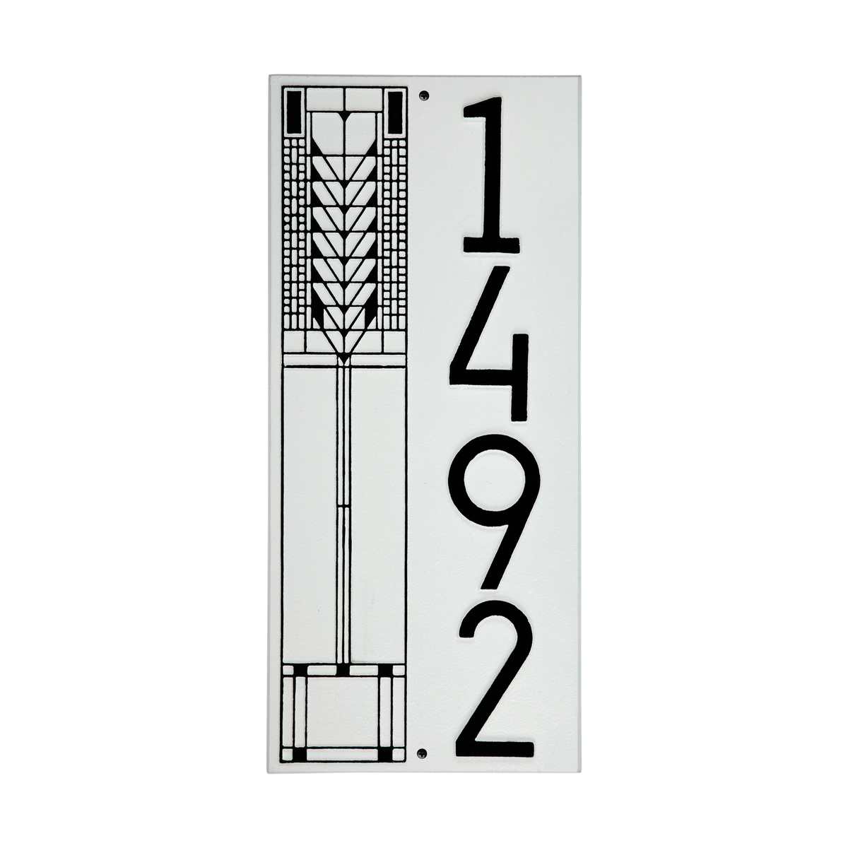 Frank Lloyd Wright Tree Of Life Modern Vertical Plaque - Standard One Line