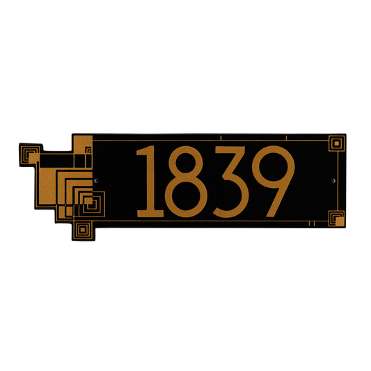 Frank Lloyd Wright Cube Abstraction Modern Plaque - Standard One Line