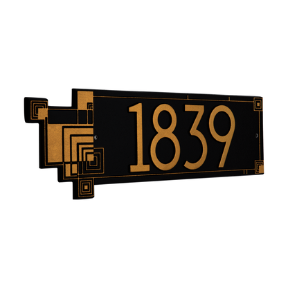 Frank Lloyd Wright Cube Abstraction Modern Plaque - Standard One Line