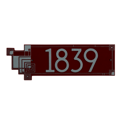 Frank Lloyd Wright Cube Abstraction Modern Plaque - Standard One Line