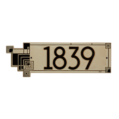 Frank Lloyd Wright Cube Abstraction Modern Plaque - Standard One Line
