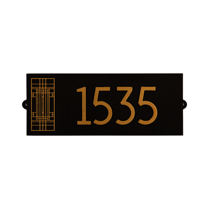 Frank Lloyd Wright Oak Park Modern Plaque - Standard One Line