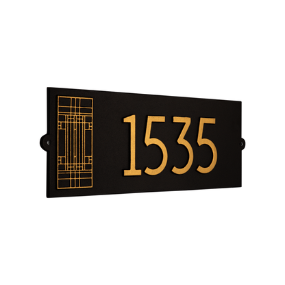 Frank Lloyd Wright Oak Park Modern Plaque - Standard One Line
