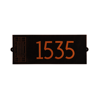 Frank Lloyd Wright Oak Park Modern Plaque - Standard One Line
