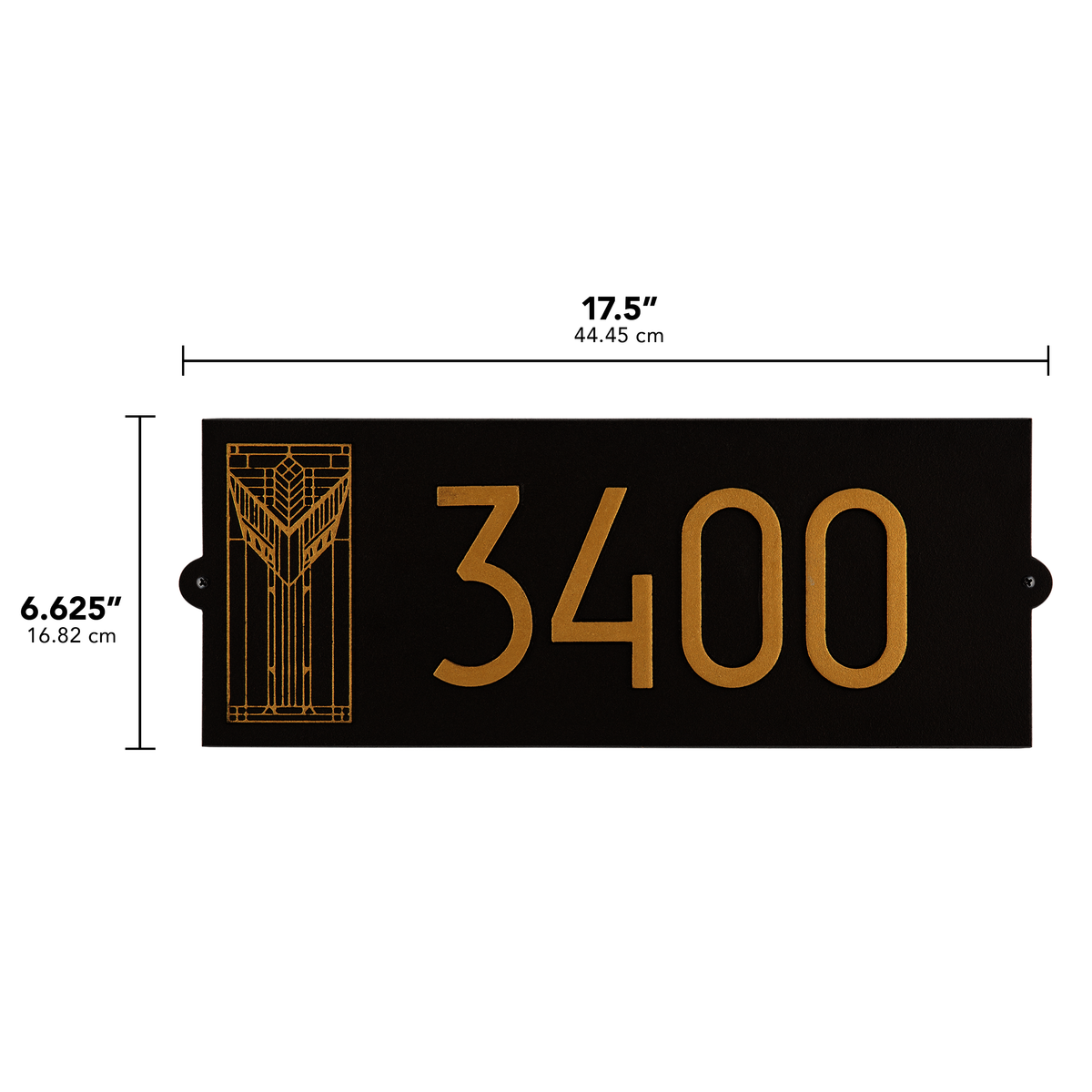 Frank Lloyd Wright Sumac Modern Plaque - Standard One Line