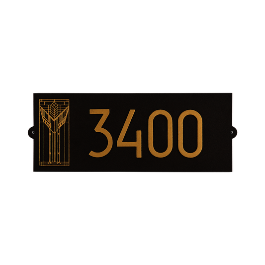 Frank Lloyd Wright Sumac Modern Plaque - Standard One Line