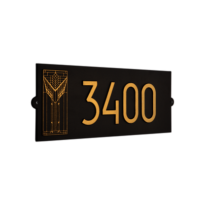 Frank Lloyd Wright Sumac Modern Plaque - Standard One Line