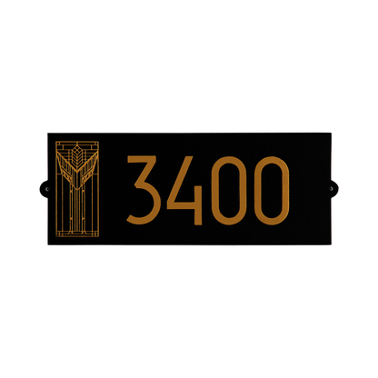 Frank Lloyd Wright Sumac Modern Plaque - Standard One Line