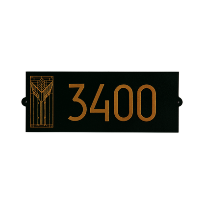 Frank Lloyd Wright Sumac Modern Plaque - Standard One Line