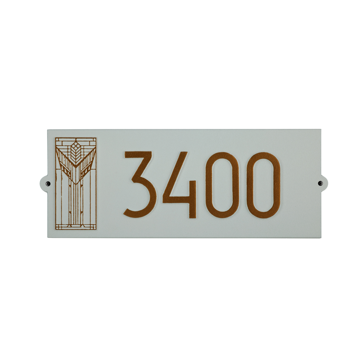 Frank Lloyd Wright Sumac Modern Plaque - Standard One Line