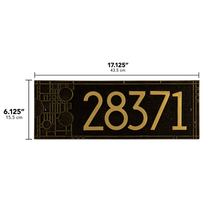 Frank Lloyd Wright Coonley Modern Plaque - Standard One Line