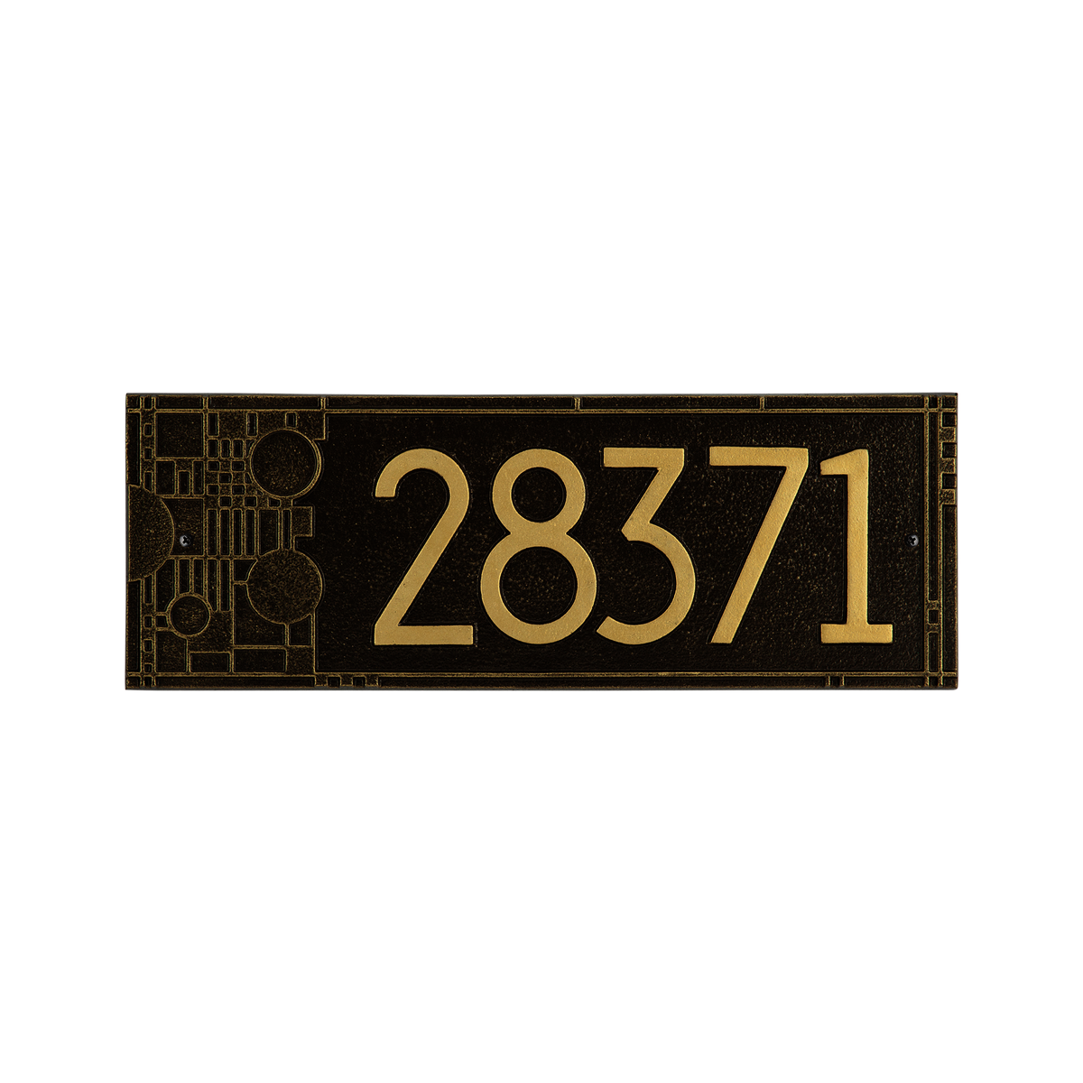 Frank Lloyd Wright Coonley Modern Plaque - Standard One Line