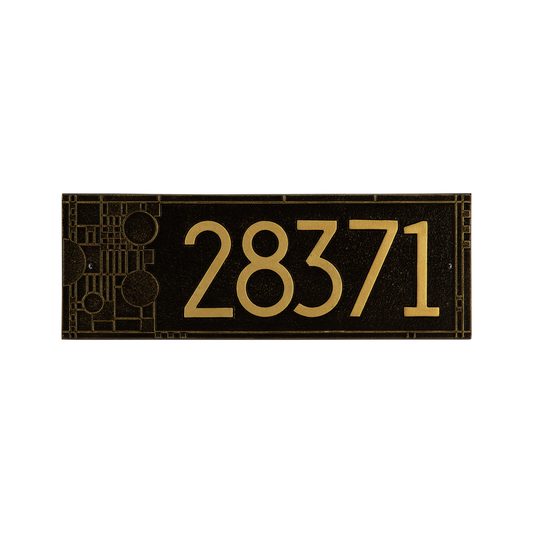 Frank Lloyd Wright Coonley Modern Plaque - Standard One Line