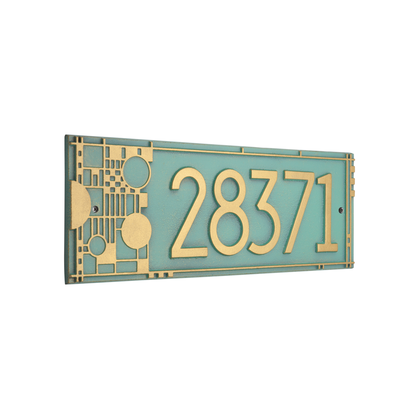 Frank Lloyd Wright Coonley Modern Plaque - Standard One Line