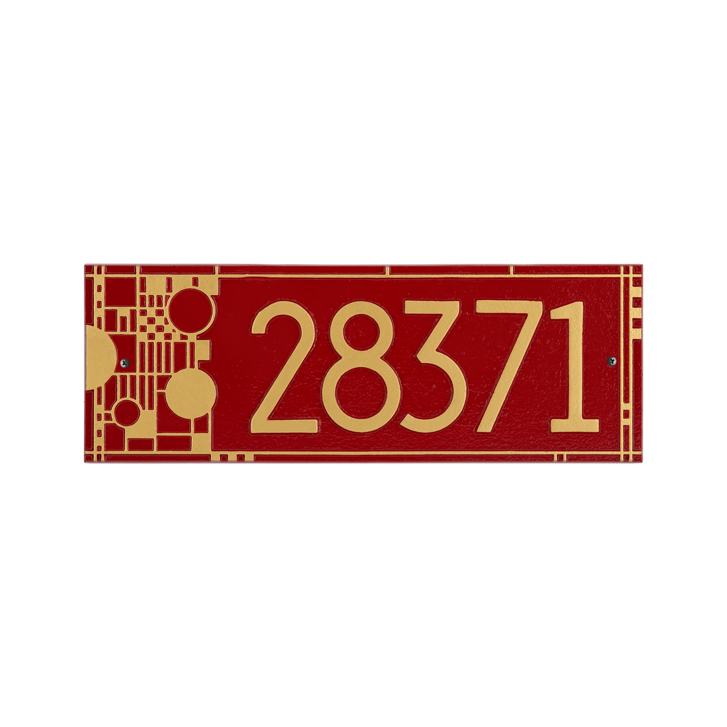 Frank Lloyd Wright Coonley Modern Plaque - Standard One Line