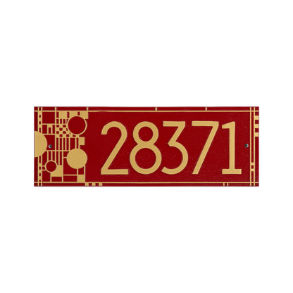 Frank Lloyd Wright Coonley Modern Plaque - Standard One Line