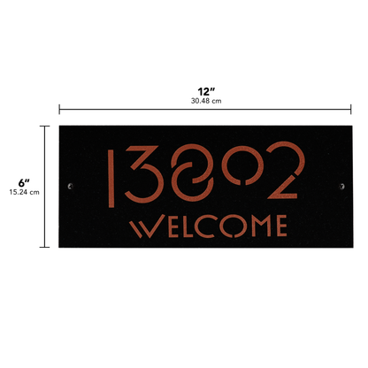 Frank Lloyd Wright Exhibition Welcome Granite Plaque - 12" x 6" Wall One Line