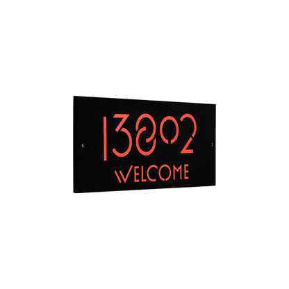 Frank Lloyd Wright Exhibition Welcome Granite Plaque - 12" x 6" Wall One Line