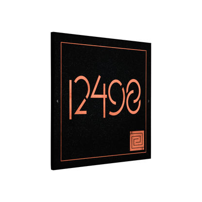 Frank Lloyd Wright Whirling Arrow Granite Plaque - 12" x 12" Wall One Line