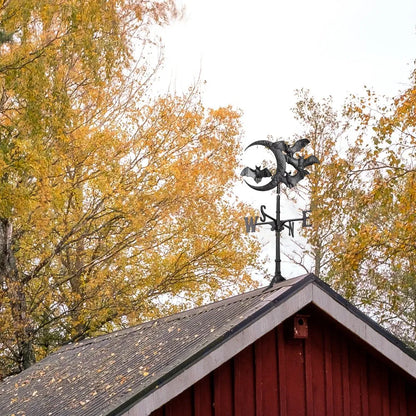 Whitehall Halloween Bat Rooftop Weathervane - Black