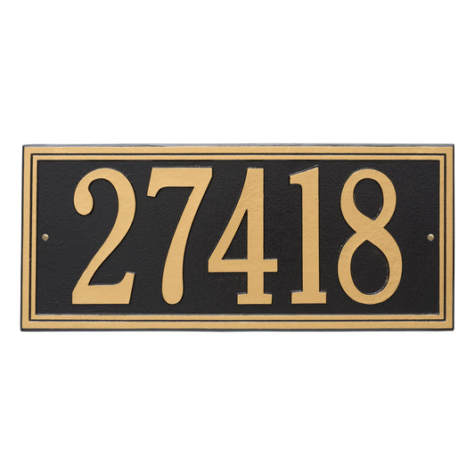 Double Line Estate Wall Address Plaque - One Line