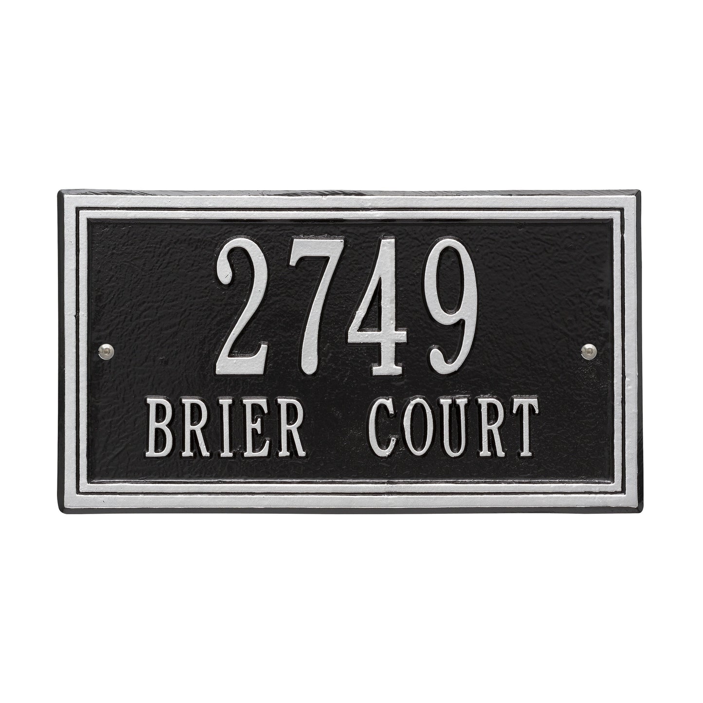 Double Line Standard Wall Address Plaque – Two Line
