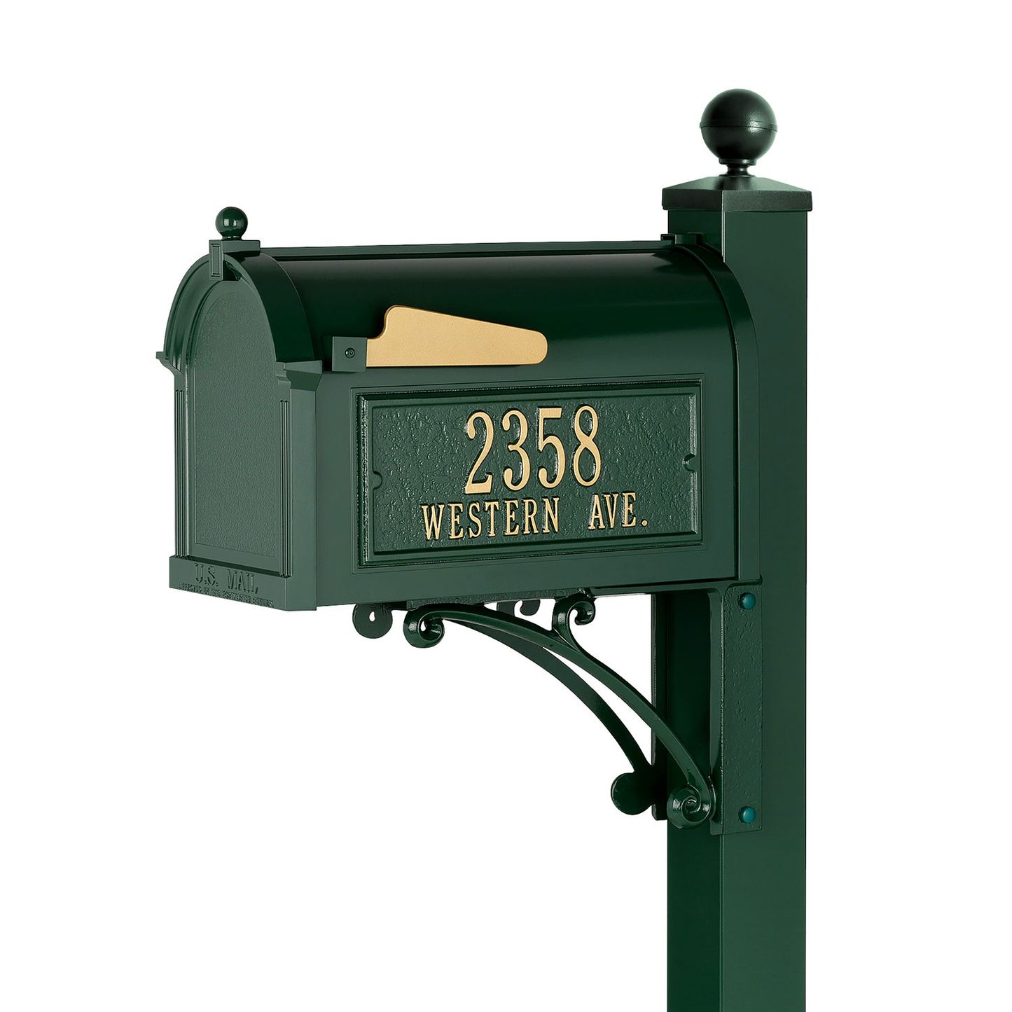 Whitehall Deluxe Personalized Mailbox Package