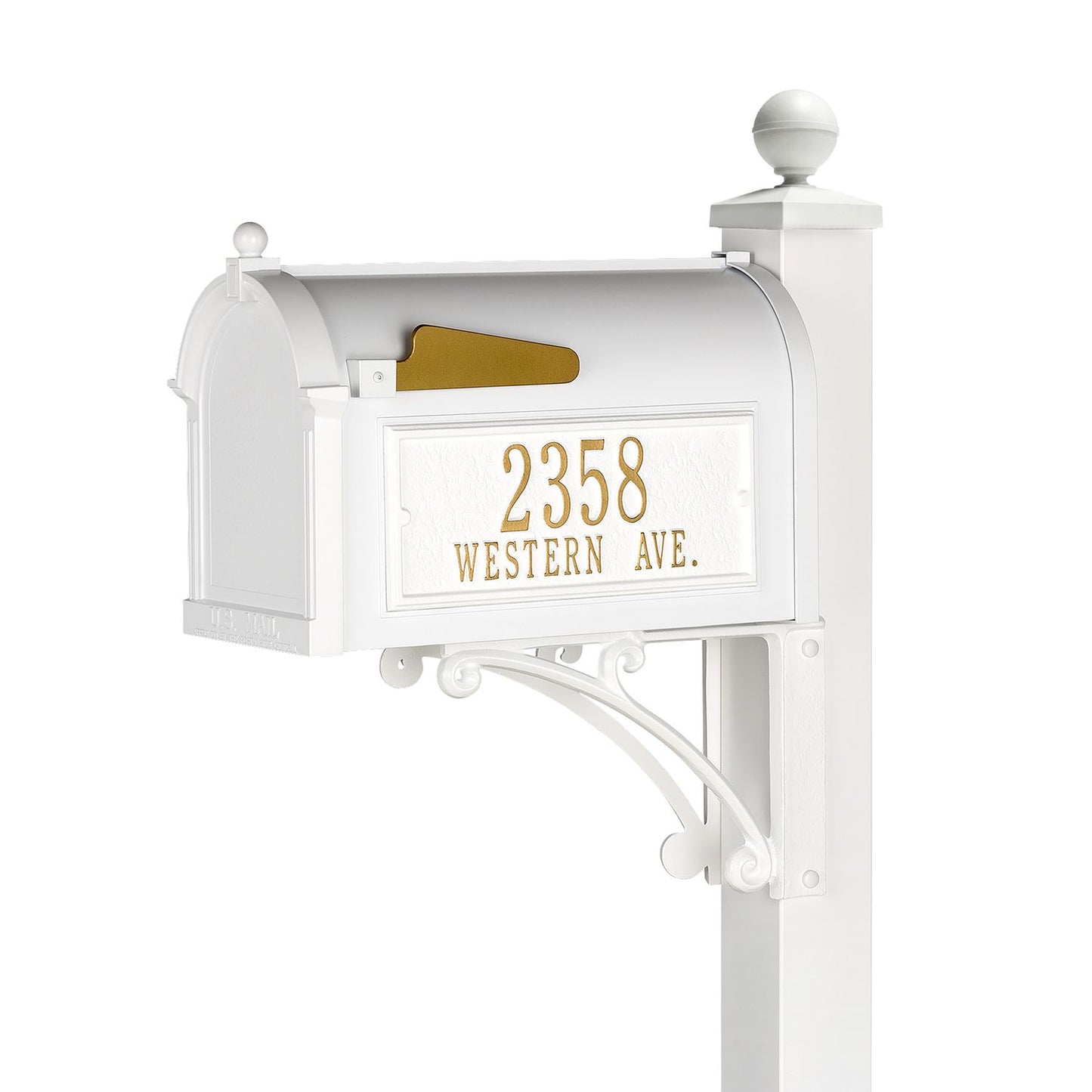 Whitehall Deluxe Personalized Mailbox Package