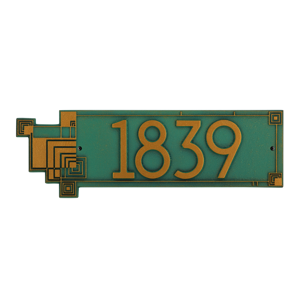 Frank Lloyd Wright Cube Abstraction Modern Plaque - Standard One Line