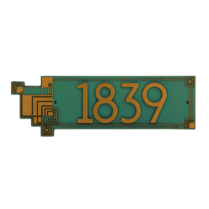 Frank Lloyd Wright Cube Abstraction Modern Plaque - Standard One Line