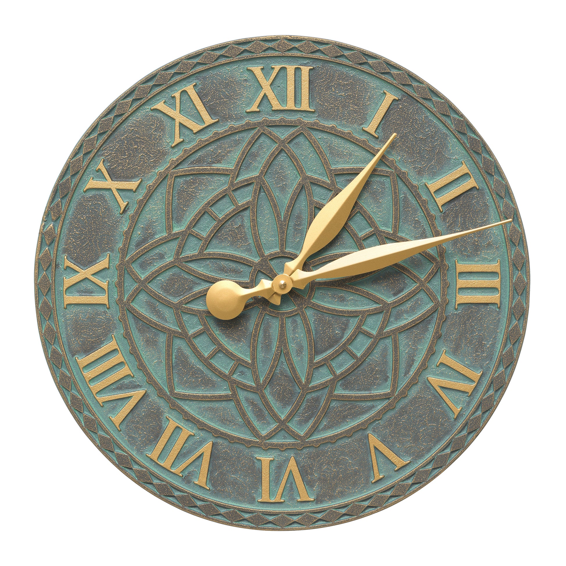 Whitehall Products Artisan 16 Wall Clock Black/gold