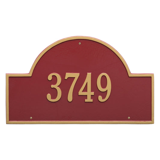 Whitehall Products Arch Marker Estate Wall Plaque - One Line - Rational Plaques