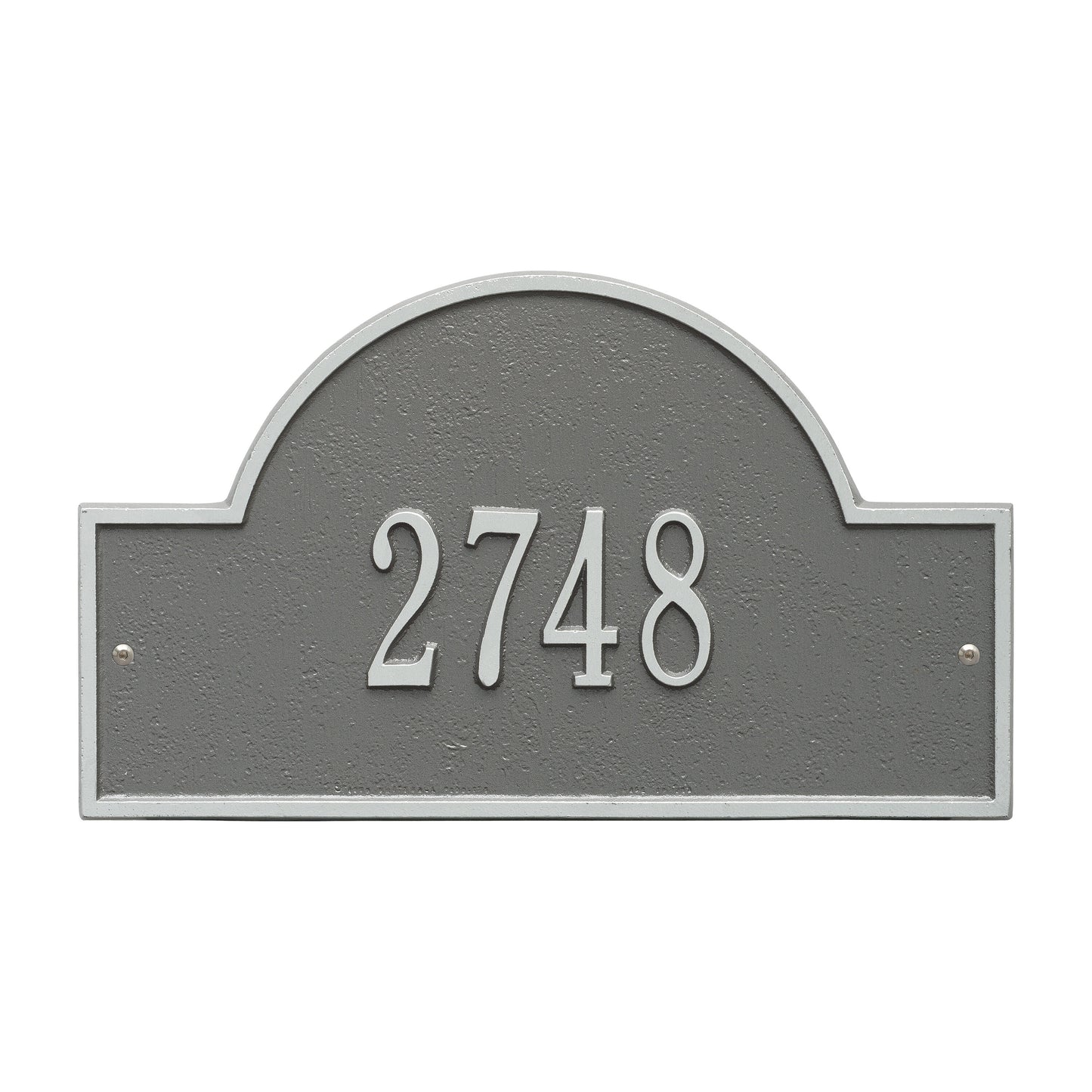 Whitehall Products Arch Marker Standard Wall Plaque One Line Oil Rubbed Bronze
