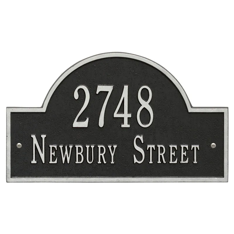 Whitehall Products Arch Marker Standard Wall Plaque - Two Line - Rational Plaques