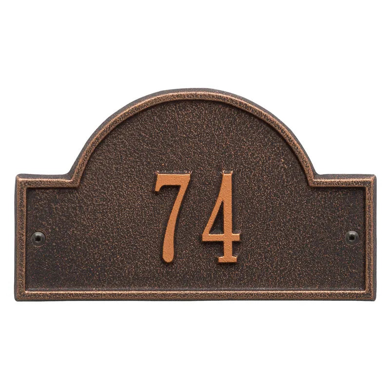 Whitehall Products Arch Marker Petite Wall Plaque One Line 