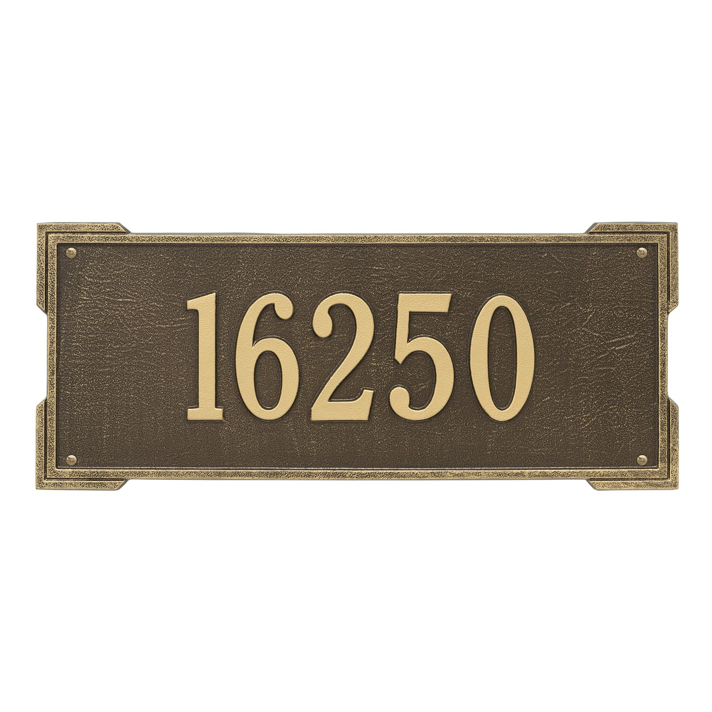 Whitehall Products Personalized Roanoke Estate Wall Plaque One Line Black/gold