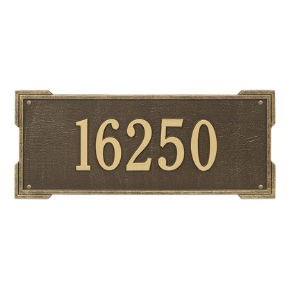 Whitehall Products Personalized Roanoke Estate Wall Plaque One Line Black/gold