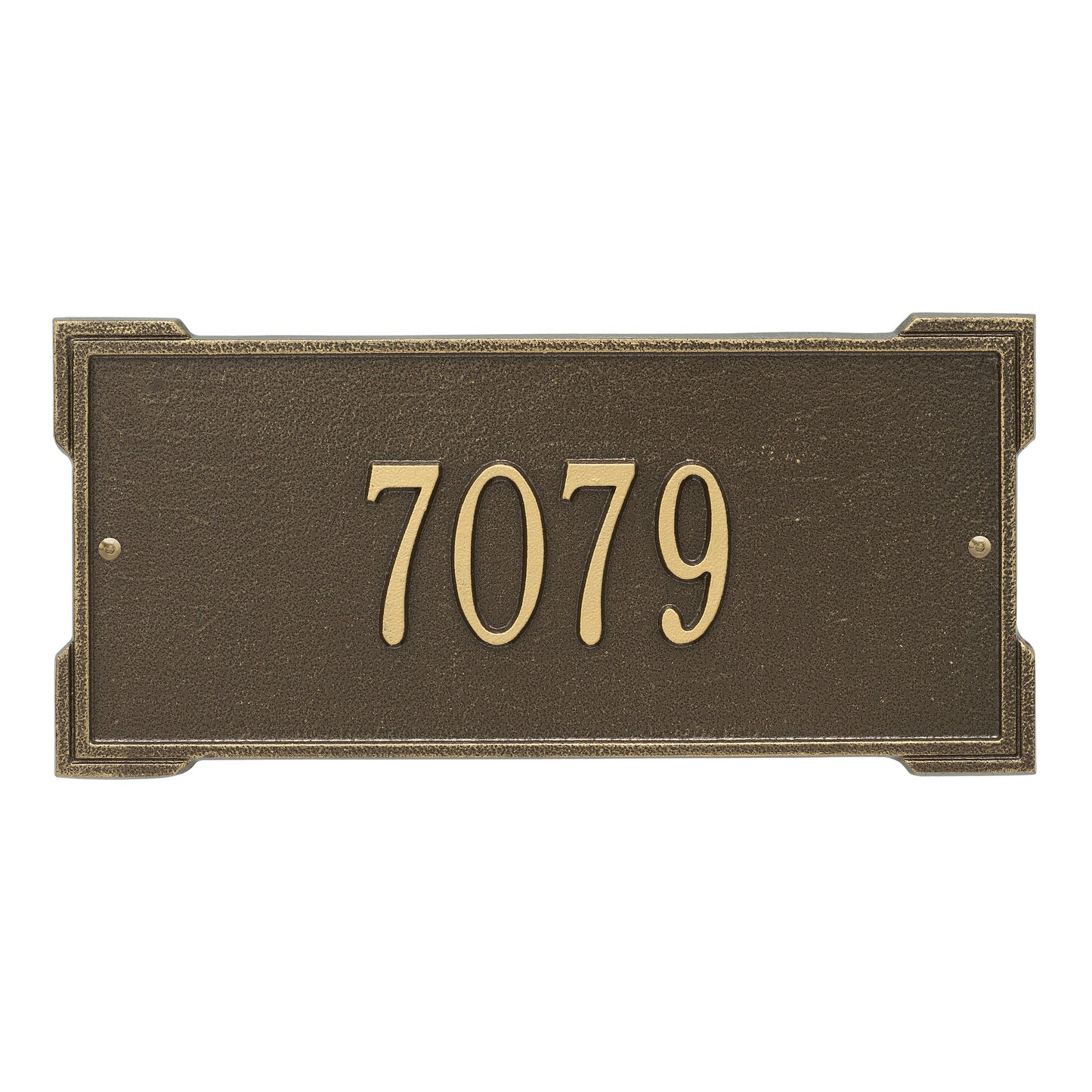 Whitehall Products Personalized Roanoke Standard Wall Plaque One Line Antique Copper