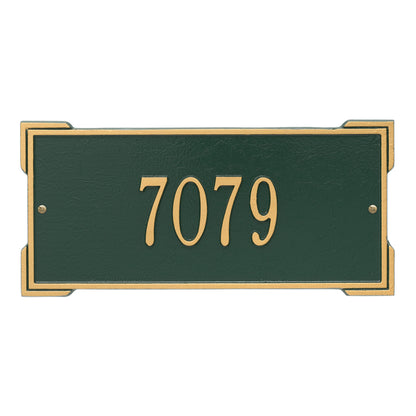 Whitehall Products Personalized Roanoke Standard Wall Plaque One Line Red/gold