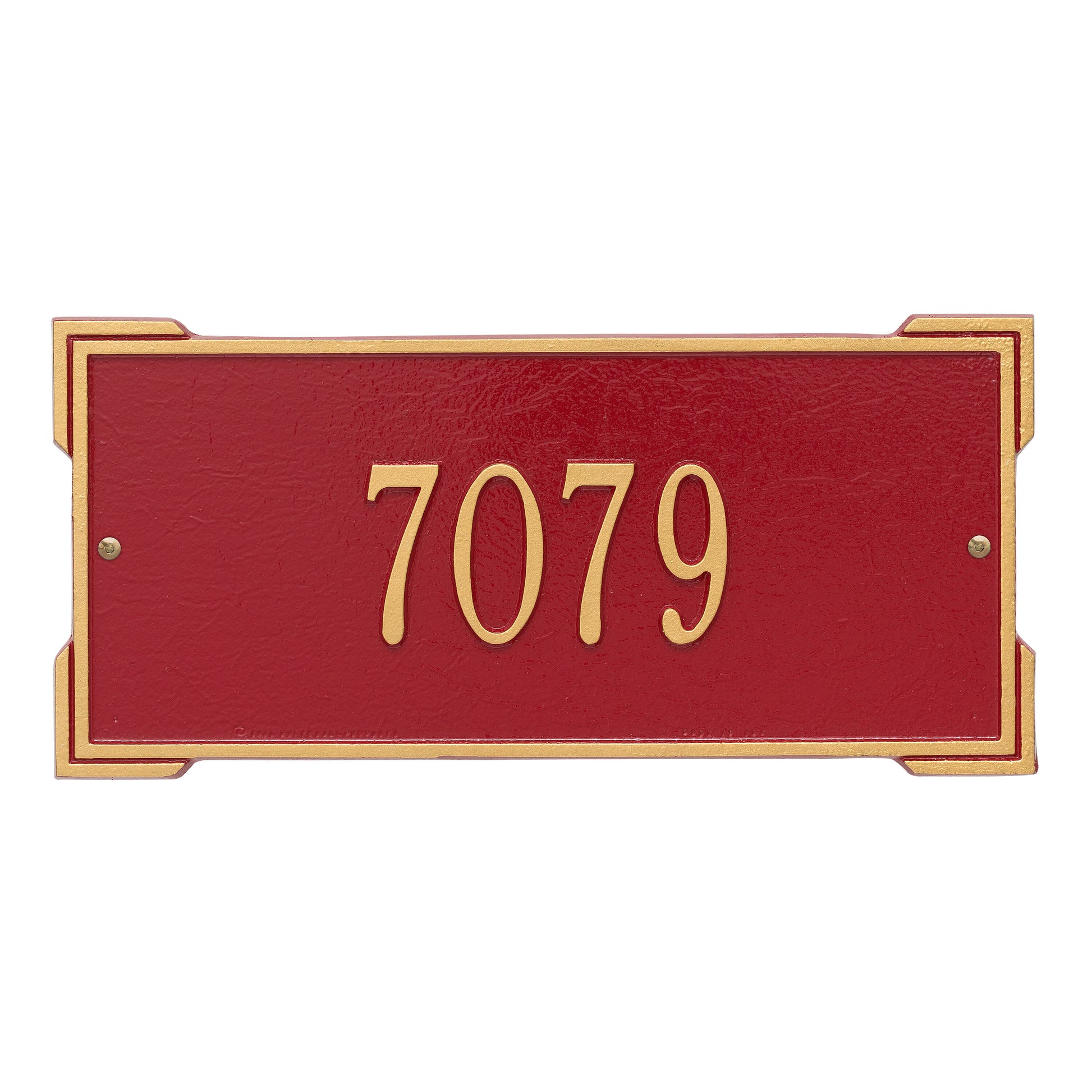Whitehall Products Personalized Roanoke Standard Wall Plaque One Line Green/gold
