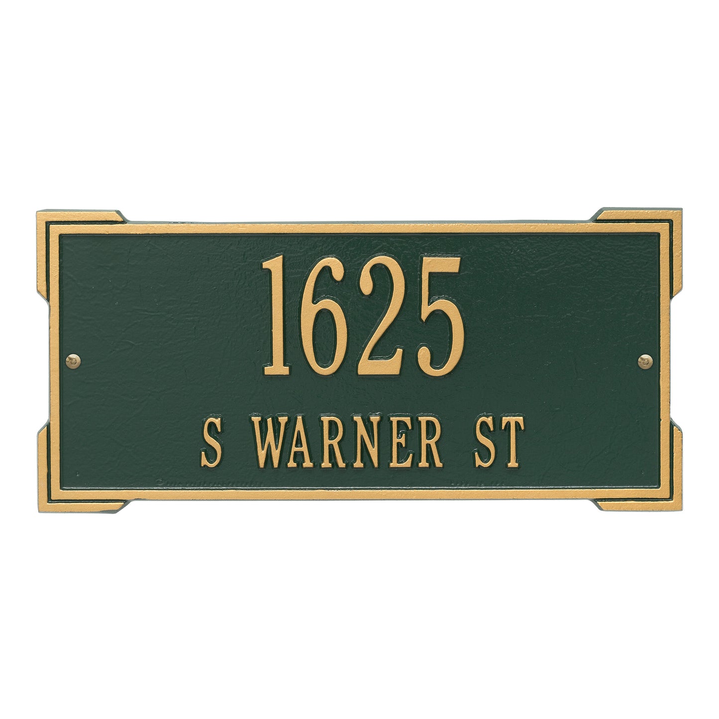 Whitehall Products Personalized Roanoke Standard Wall Plaque Two Line Oil Rubbed Bronze